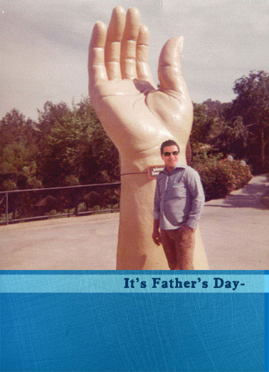 Dad Hand Funny For Any Dad Card    